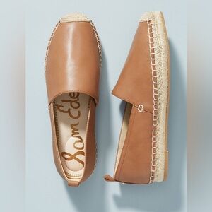 Sam Edelman Women’s Kesia Light Brown Genuine Leather Espadrille Flats sz 7M